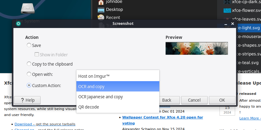 xfce4-screenshot